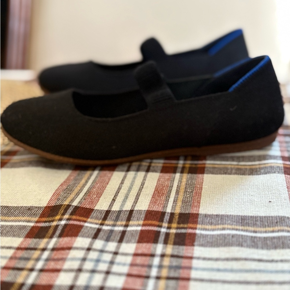 Rothy's Kids Black and Blue Dress Shoes - Picture 2 of 3